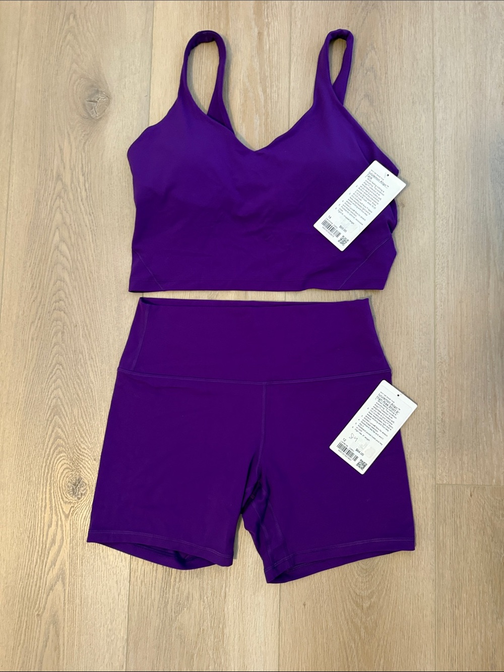 lululemon athletica College Purple Align Tank & Shorts Set